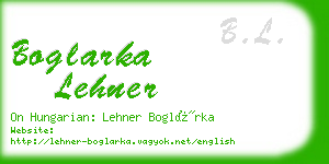 boglarka lehner business card